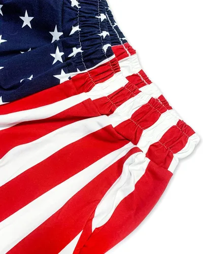 Vista 5 de Pantalones deportivos con la bandera estadounidense, pantalones deportivos casuales divertidos para hombres y mujeres