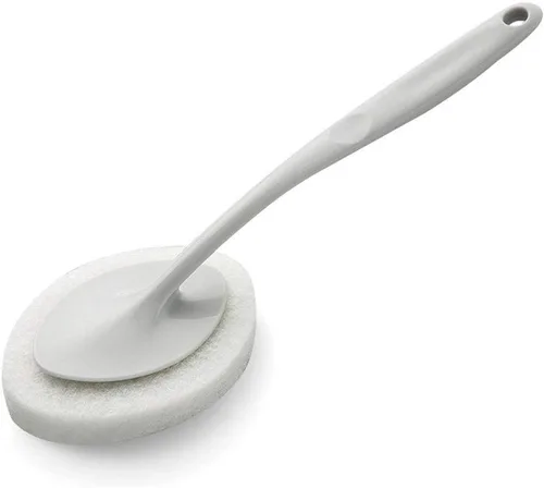 Vista 8 de Cepillo de inodoro multifuncional, cepillo de inodoro de mango largo, cepillo de inodoro de color sólido de doble propósito para cocina y baño 1