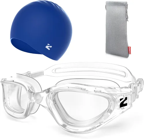 Vista 33 de ZIONOR Gafas de natación para adultos, G1 Air con protección UV antivaho y a prueba de fugas, ajuste cómodo para adultos, hombres y mujeres, incluye