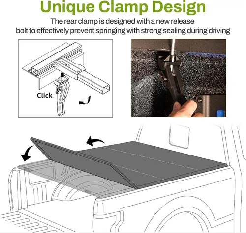 Vista 4 de AUTOSAVER88 Cubierta suave de cuatro pliegues para Ford F-150 2015-2026