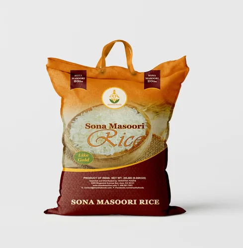 Vista 6 de Arroz Sona Masoori - 10 libras (paquete de 2) (10 libras x 2 bolsas) T-L