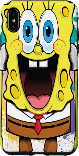 Vista 11 de Funda para iPhone 17 de Bob Esponja con salpicaduras de pintura