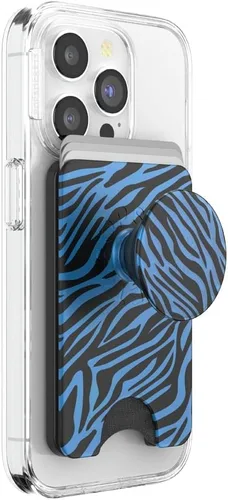 Vista 31 de PopSockets Cartera adhesiva para teléfono y tarjetero con agarre, púrpura - Aura
