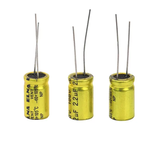 Vista 3 de 10 unids 2.2uF 100V condensador electrolítico no polarizado 10x17mm (0.39x0.67in) NP para audio tweeter condensador divisor de frecuencia