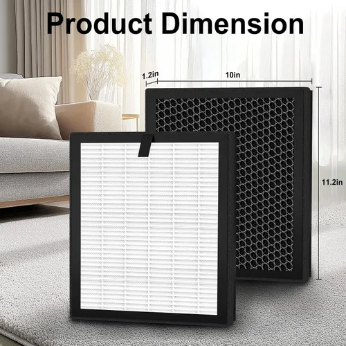 Vista 5 de Filtro de repuesto F1 compatible con AME=EU F1 Air Pu-rifier, purificador de filtro de aire de doble cara para habitación grande del hogar, H13 True