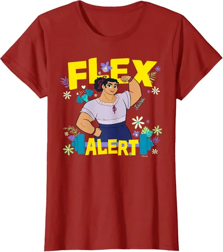 Vista 64 de Disney Encanto Luisa Madrigal Flex Alert Camiseta, Negro