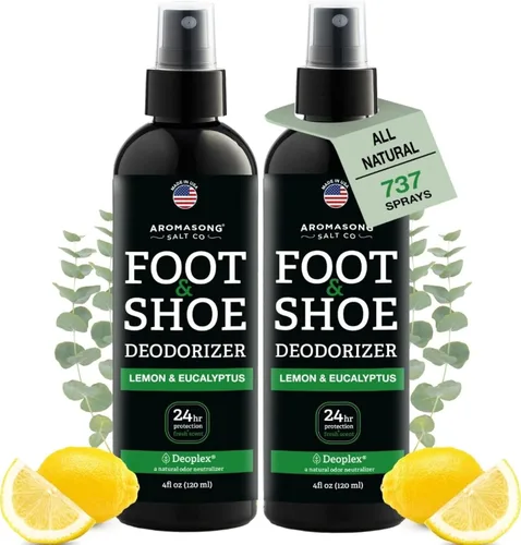 Vista 8 de Aromasong Desodorizador natural para zapatos y spray para pies, eliminador de olores de pies de frescura las 24 horas para pies, extra fuerte