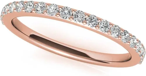 Vista 8 de Anillo de compromiso hecho a mano de oro rosa sólido de 10 quilates de 3 quilates con diamante de moissanita de corte radiante de 3 quilates, anillo