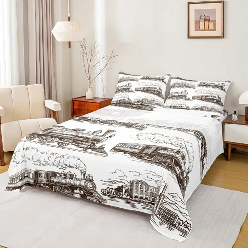 Vista 10 de Manfei Juego de sábanas de baloncesto para niños, tamaño individual, juego de ropa de cama temática deportiva para decoración de habitación de niños