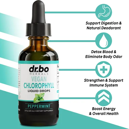 Vista 3 de Candi Cleanse & Chlorophyll - Gotas de aceite de orégano orgánico y clorofila líquida para limpiar olores - Limpiador dental natural de intestino