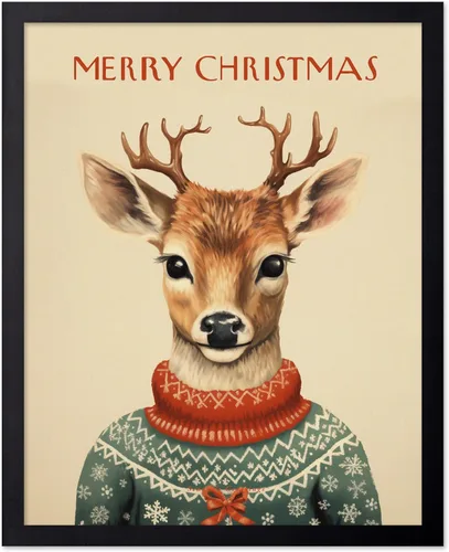 Vista 71 de Poster Master A Holly Jolly - Póster navideño, arte de invierno, diseño de pared moderno, regalo para hombres y mujeres, gran decoración para sala