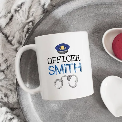 Vista 4 de I Can Arrest It - Taza de café personalizada de policía, regalos de taza de policía, 11 onzas y 15 onzas Taza blanca con texto en inglés "I Can