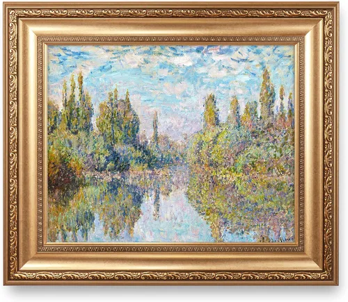 Vista 33 de A&T ARTWORK Antibes Seen from The Salis Gardens de Claude Monet Las Obras de Arte Clásico Mundial Reproducciones, Impresiones de Arte en Lienzo
