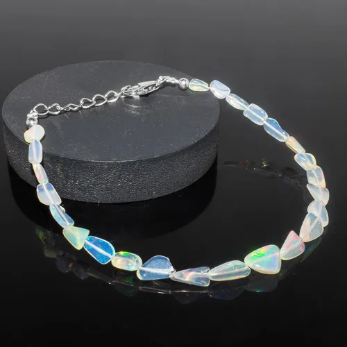 Vista 3 de MULTI GEMSTONE - Bangle Link Bracelet