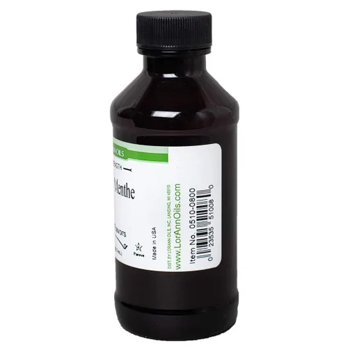 Vista 3 de LorAnn Crème de Menthe SS, sabor natural, botella de 4 onzas