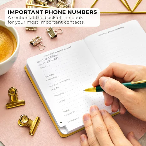 Vista 4 de Clever Fox - Libreta de direcciones con pestañas alfabéticas - Libro de teléfono y direcciones de cuero PU para guardar contactos de forma segura
