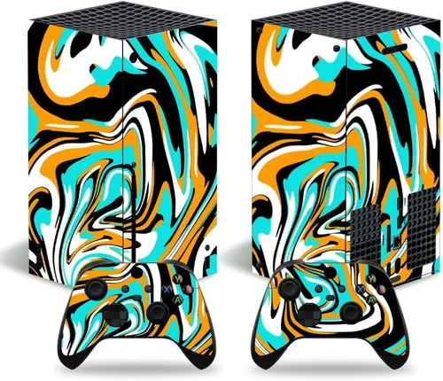 Vista 10 de Xbox Series S Stickers Full Body Vinyl Skin Decal Protective Cover for Microsoft Xbox Series S Console and Controllers (Series S A)