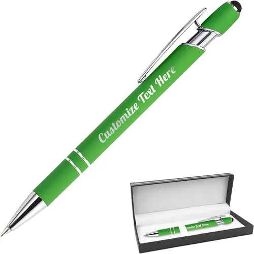 Vista 62 de Hasta 500 bolígrafos personalizados a granel con logotipo de mensaje de nombre comercial, bolígrafos grabados personalizados con lápiz óptico