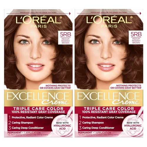 Vista 31 de L'Oreal Paris Excellence Crème Tinte Permanente para el Cabello, Color de Cabello de Triple Cuidado con Complejo Pro-Keratina para una Cobertura