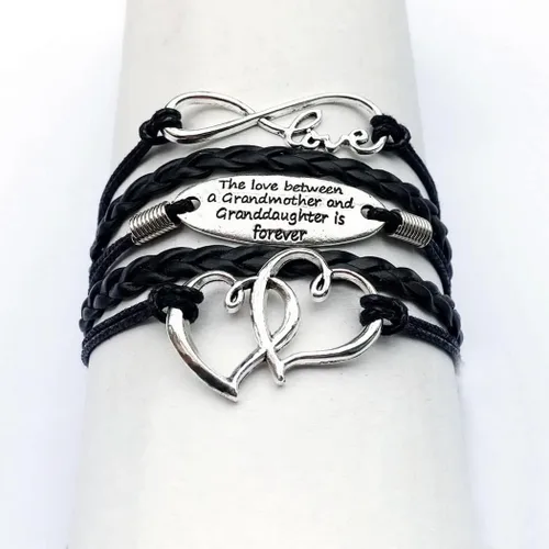 Vista 7 de DOLON The Love Between the Grandmother and Granddaughter is Forever - Pulsera Nana para nieta, juego a juego para regreso a la escuela, Navidad