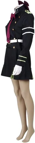 Vista 3 de Disfraz de Serafín del fin para mujer, uniforme militar Shinoa hiiragi