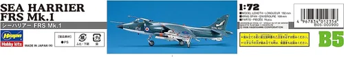 Vista 5 de Hasegawa 1:72 Escala Sea Harrier FRS MK.1 Modelo Kit