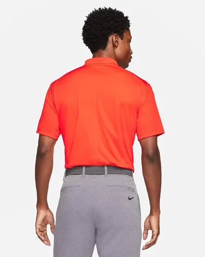 Vista 2 de Nike Polo de golf Victory para hombre, Anaranjado de uniformeBlanco