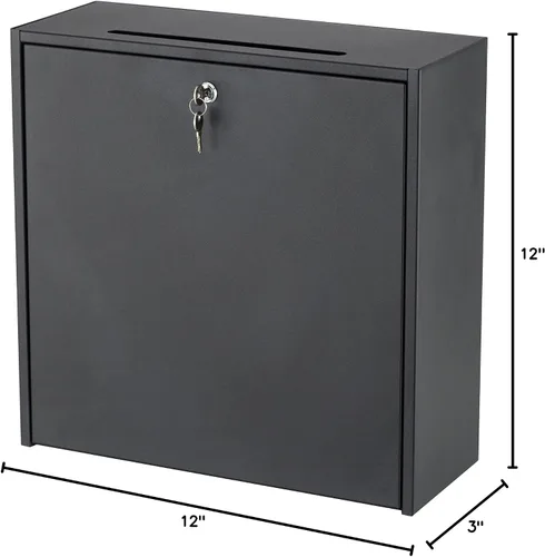 Vista 3 de Safco Productos 4258BL Buzón de oficina interior, pequeño, negro