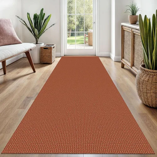 Vista 103 de EARTHALL Alfombra tejida de 2 x 3 pies, lavable para entrada, alfombra trenzada antideslizante, alfombra para puerta interior y exterior, alfombra