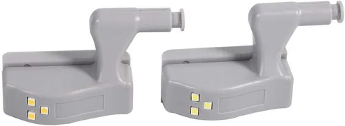 Vista 5 de Luz LED con sensor de bisagra de gabinete, 10 piezas universal de bisagra LED para armario, luz inteligente para cocina, sala de estar, dormitorio