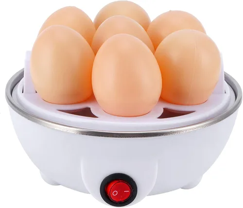 Vista 6 de Cocina rápida para huevos, caldera eléctrica para huevos, capacidad de 7 huevos, mini cocina de huevos, vaporera escalfadora para uso en cocina
