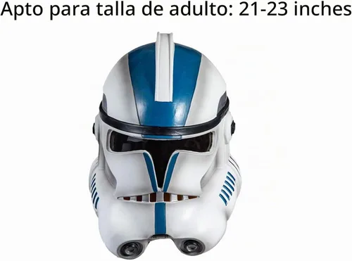 Vista 2 de Máscara de casco de soldado clon fase 2, accesorios de disfraz para Halloween, látex