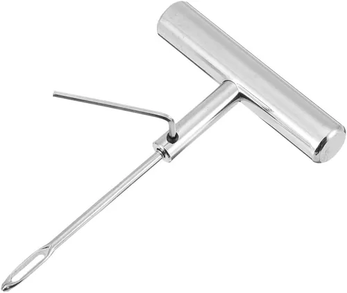 Vista 5 de Kit de reparación de neumáticos, kit de reparación de neumáticos de acero con herramientas de inserción de mango en T, 4 herramientas de sonda