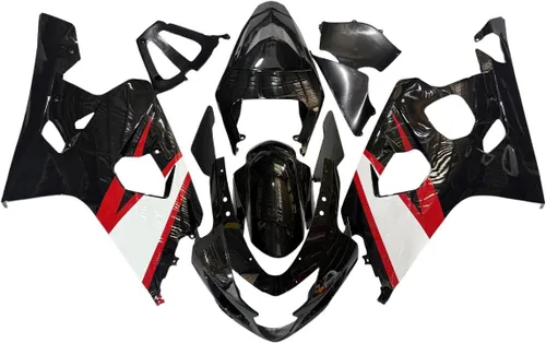 Vista 30 de Kit de carenado para Suzuki GSXR600 GSXR750 K4 2004 2005, carenados de inyección de plástico ABS, kit de carrocería BodyKit-Negro Strong & Durable