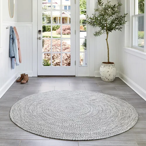 Vista 24 de nuLOOM Wynn Alfombra de Área Trenzada para Interiores/Exteriores, 3x5, Bronceado Wynn Tan