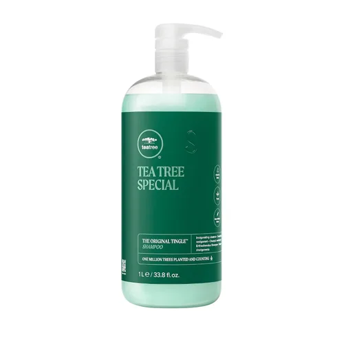Vista 17 de Champú especial de Tea Tree, Limpieza profunda, Refresca el cuero cabelludo, Para todo tipo de cabello, especialmente cabello graso