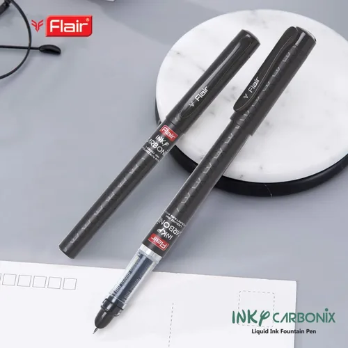 Vista 6 de FLAIR Inky Series Carbonix - Pluma estilográfica de tinta líquida