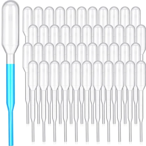 Vista 10 de Kingdder 500 piezas de pipetas de transferencia de plástico desechables graduadas para experimentos científicos, aceites esenciales, herramienta