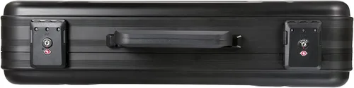 Vista 4 de Urecimy Maletín de metal, caja de herramientas de aluminio, maletín para cuaderno, Negro