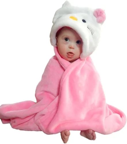 Vista 10 de Manta con capucha para niños pequeños Manta suave con capucha para bebé o bebé de 36 x 27 pulgadas + capucha