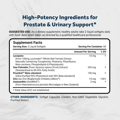 Vista 2 de Naturalis TheraProstate™ Complex 120 cápsulas blandas para próstata