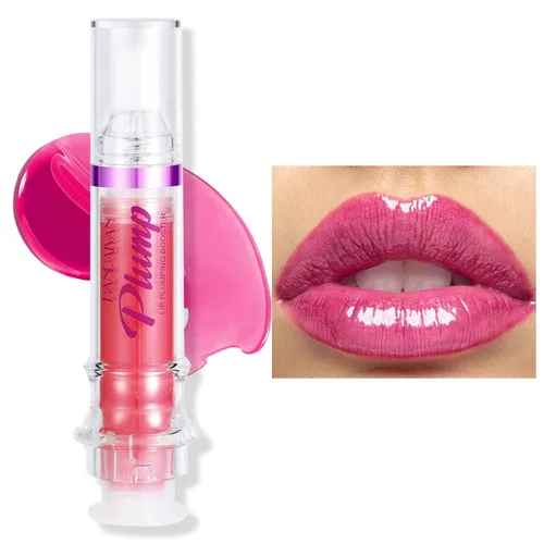 Vista 8 de Erinde Brillo de labios voluminoso, estimulante natural picante para rellenar los labios, ultra hidratante y nutritivo, acabado brillante, aceite 01#