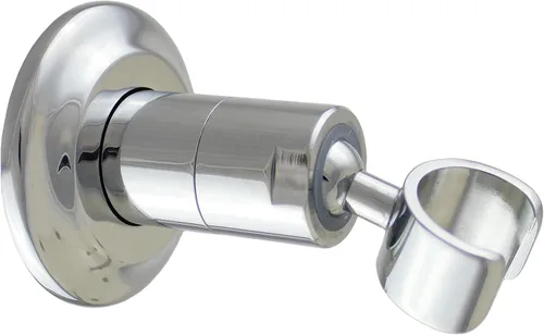 Vista 8 de High Sierra® - Soporte de pared de metal sólido para cabezales de ducha de mano - Acabado dorado cepillado
