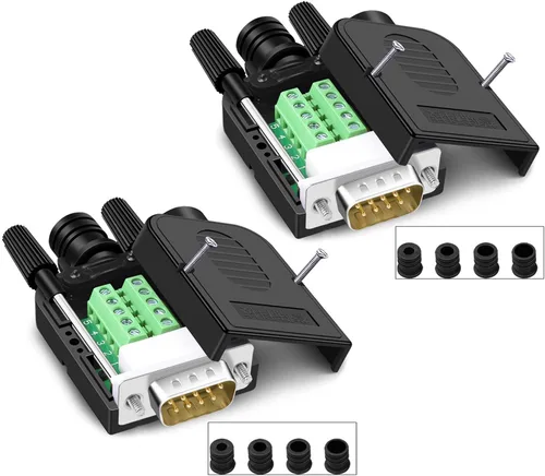 Vista 12 de 10PCS DB9 Solderless Serial a 9pin macho hembra conector de ruptura
