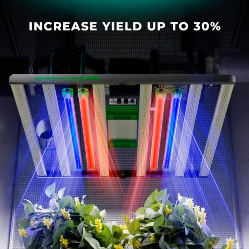 Vista 4 de MARS HYDRO ADlite Red30 & Blue30 Luz de Crecimiento LED para Plantas de Interior, Luces de Crecimiento de 30Wx2, Luz Suplementaria de Espectro Rojo