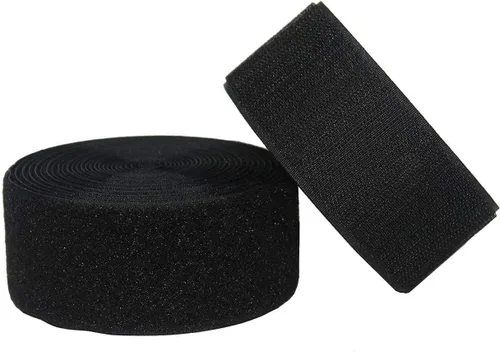 Vista 10 de Cinta de tela de nailon para coser de 1 pulgada de ancho x 32.8 ft de largo, color negro