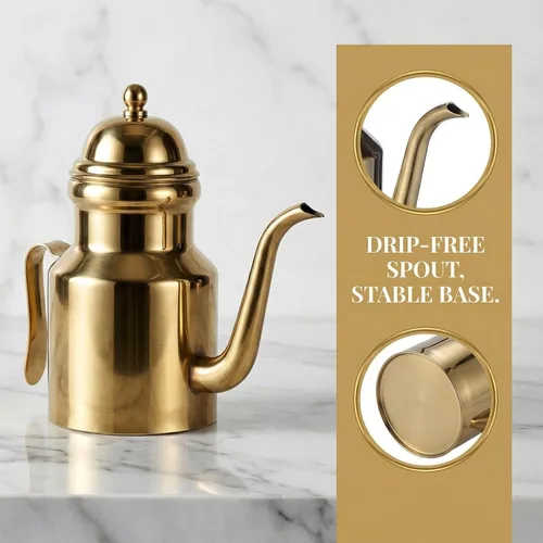 Vista 12 de Cabilock - Botella dispensadora de aceite de oliva de 14 onzas, botella dispensadora de vinagre de aceite de oliva de acero inoxidable para cocina