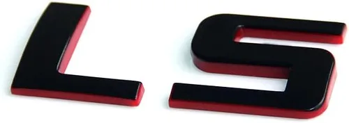 Vista 2 de Yoaoo Paquete de 2 Emblemas de Placa de Identificación OEM Ls Insignias Calcomanías 3D Compatibles con Sierra Silverado Redline