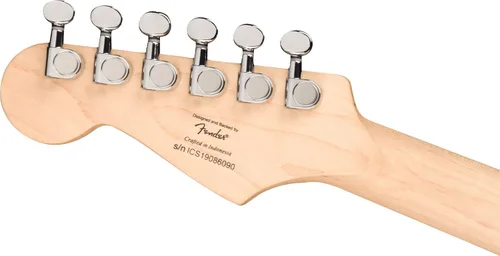 Vista 6 de Squier Mini Stratocaster - Guitarra eléctrica, rojo Dakota, diapasón de laurel