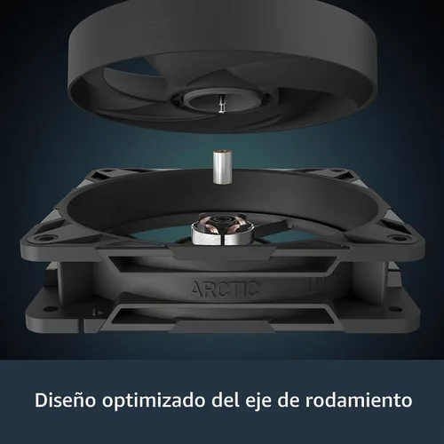 Vista 6 de ARCTIC P12 Pro Reverse – Paquete de 3 – Ventilador Premium de 120 mm con Flujo de Aire Inverso, Ventilador PWM con Splitter de Cable Y, 500-3000